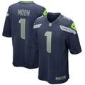 Warren Moon Seattle Seahawks Game Retired Player Jersey - College Navy