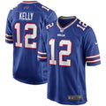 Men's Buffalo Bills Jim Kelly Game Retired Player Jersey Royal Blue