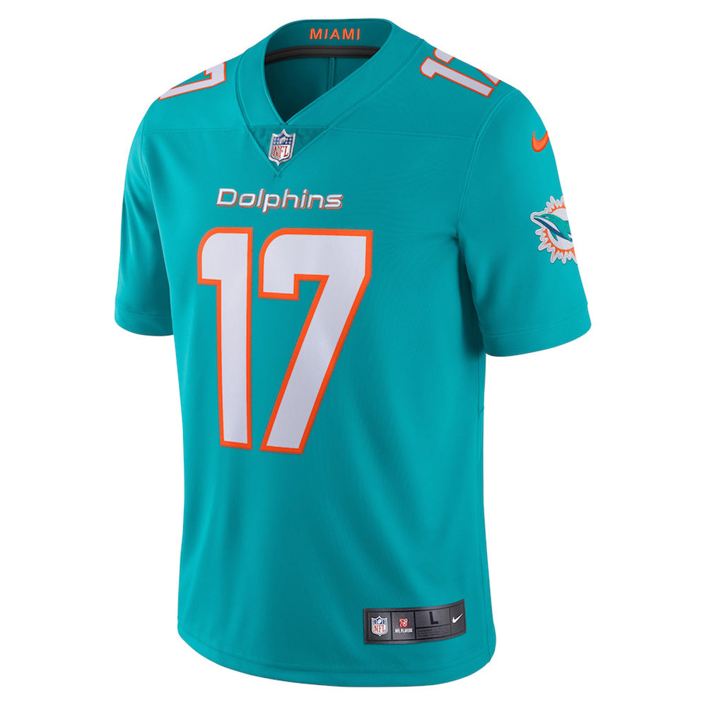 Men's Miami Dolphins Jaylen Waddle Vapor Jersey - Aqua