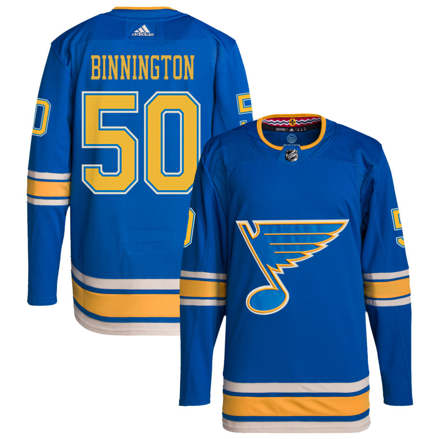 Jordan Binnington St. Louis Blues Alternate Authentic Pro Jersey - Blue