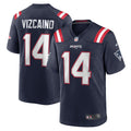Tristan Vizcaino New England Patriots Home Game Player Jersey - Navy