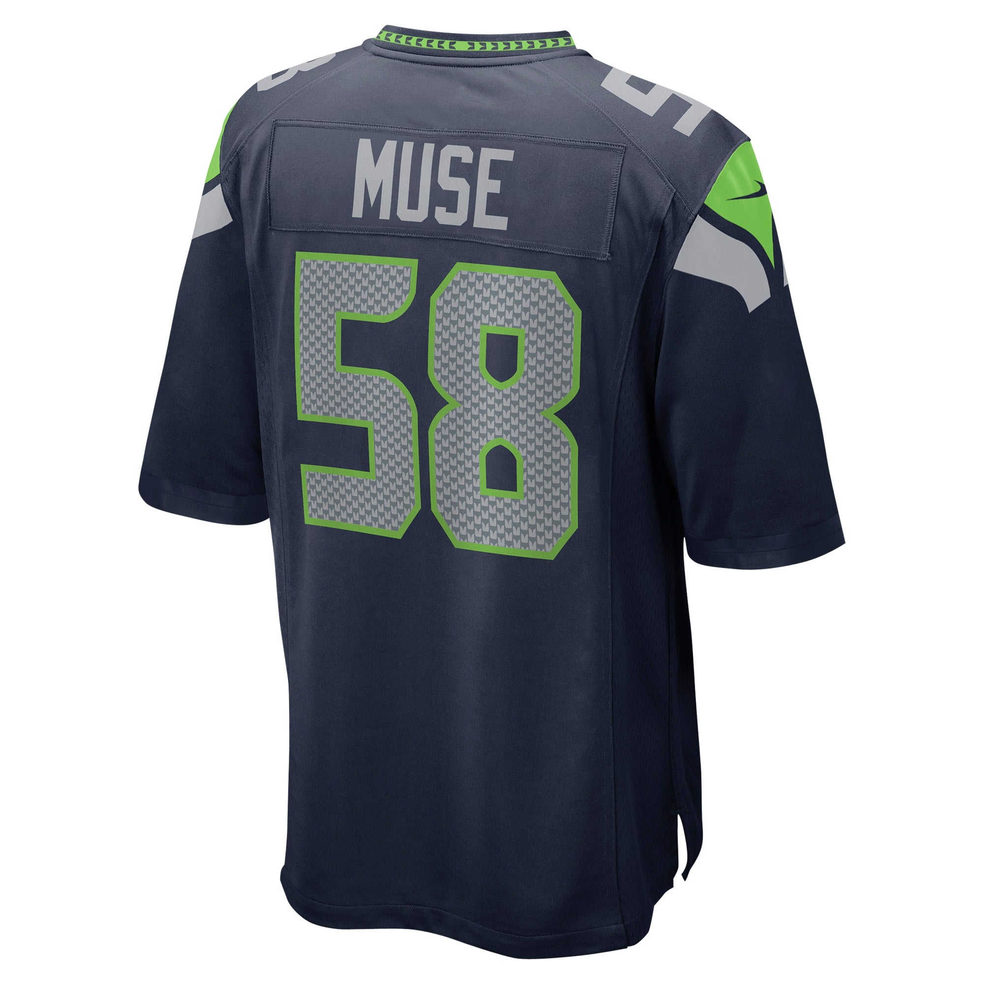 Tanner Muse Seattle Seahawks Game Player Jersey - College Navy