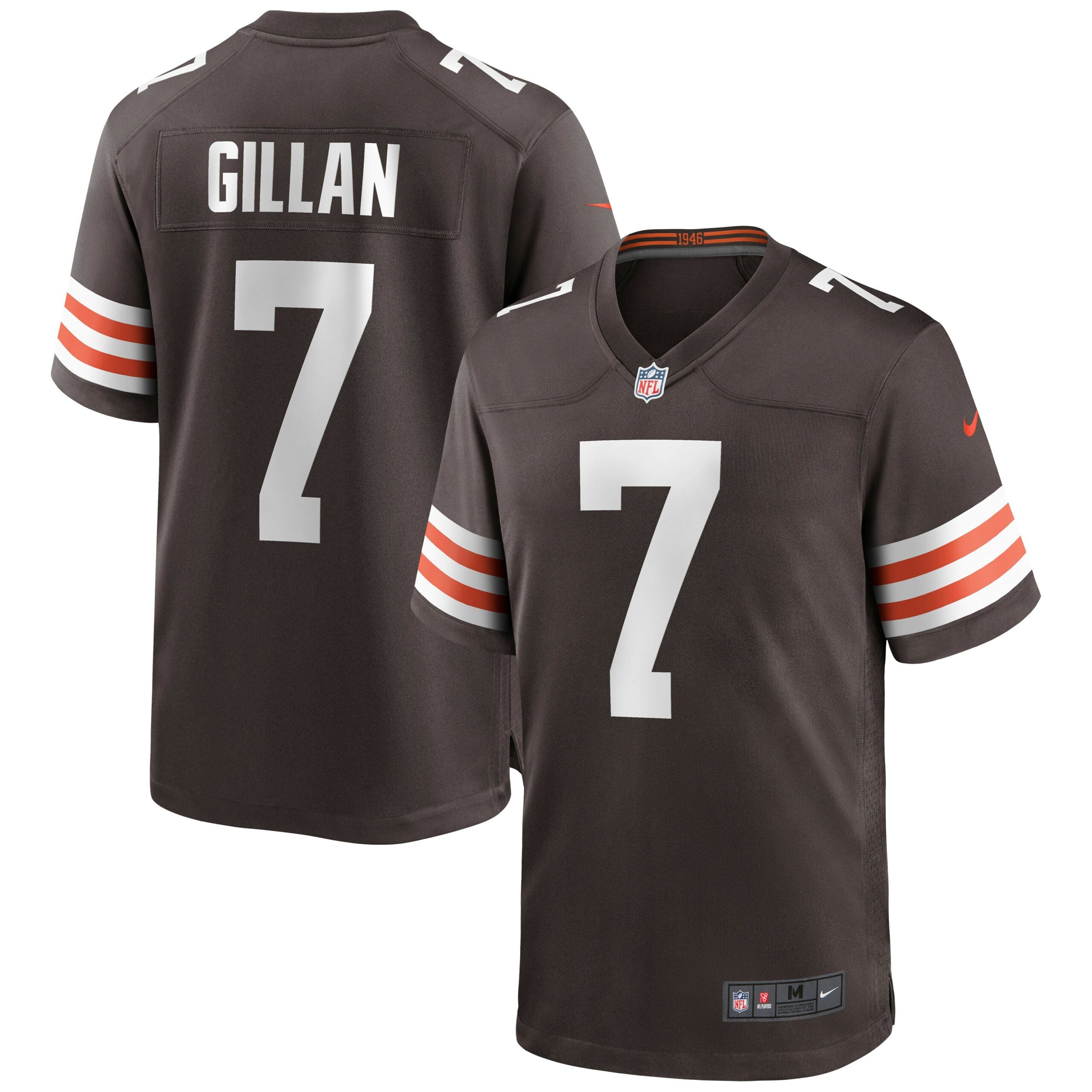 Jamie Gillan Cleveland Browns Game Jersey - Brown