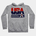 Usa Basketball Vintage Hoodie