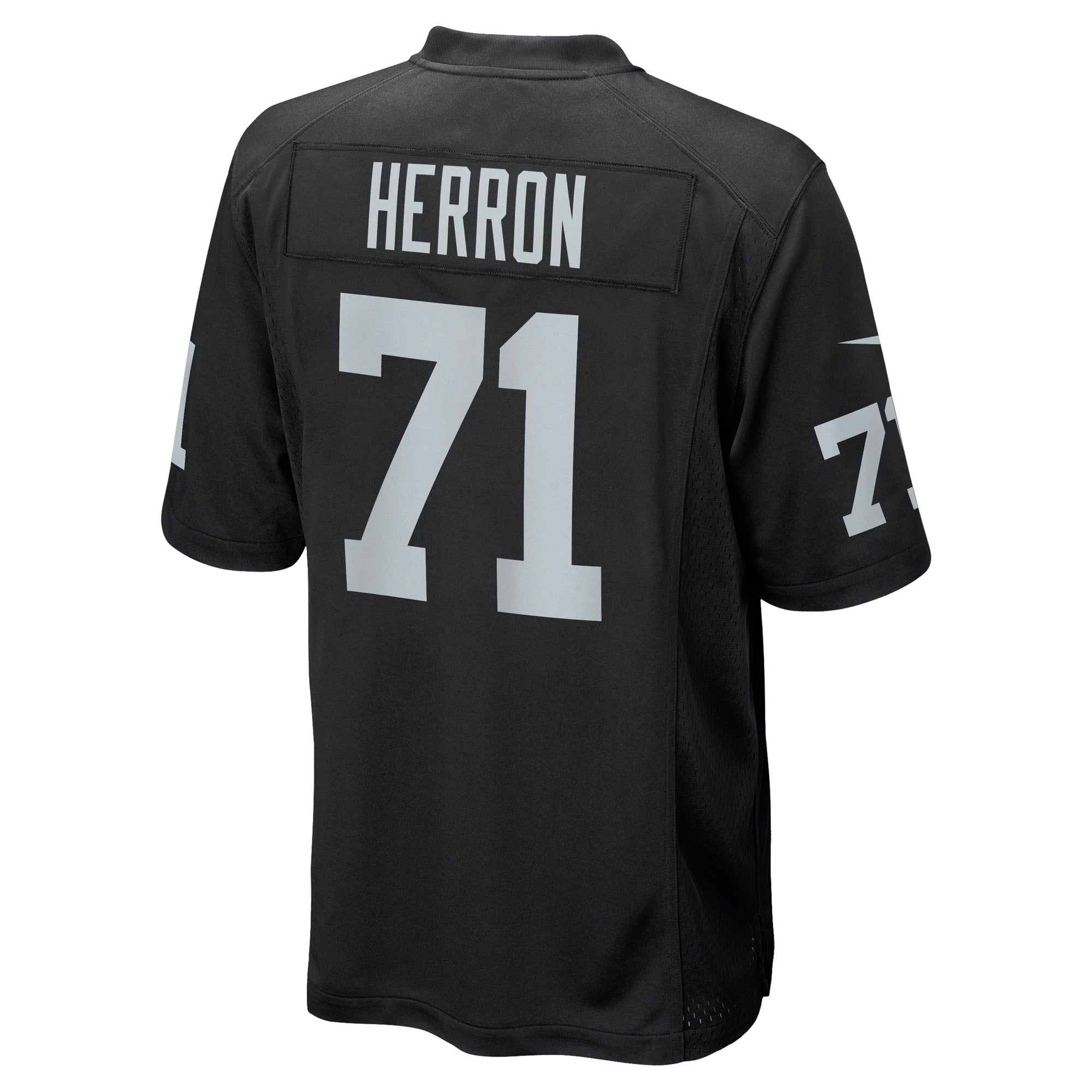 Justin Herron Las Vegas Raiders Team Game Jersey - ?Black