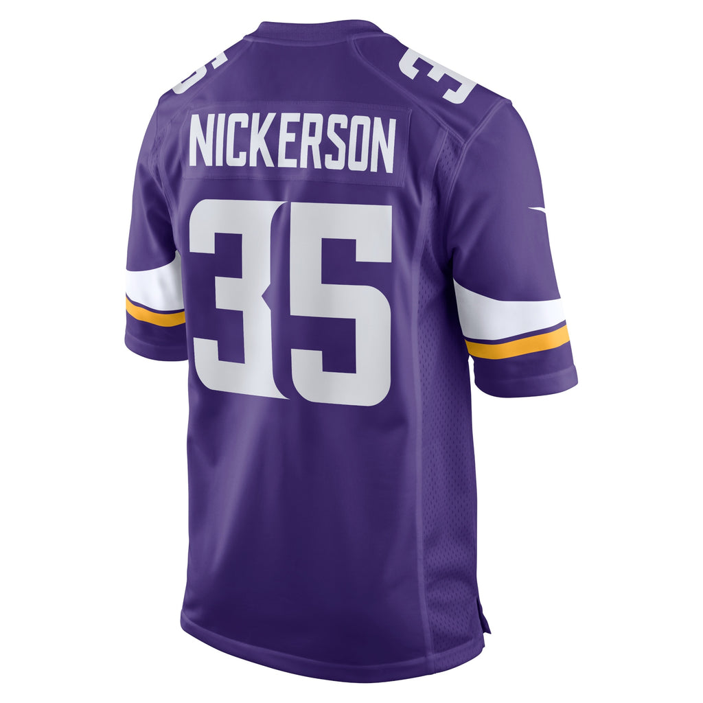 Parry Nickerson Minnesota Vikings Home Game Player Jersey - Purple