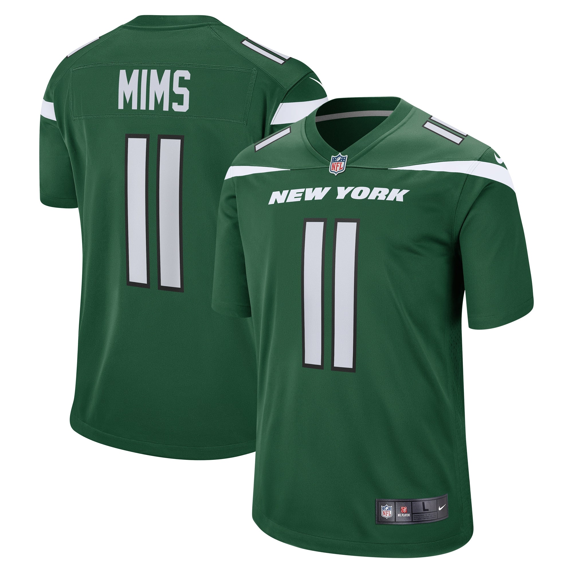 Denzel Mims New York Jets Game Jersey - Gotham Green
