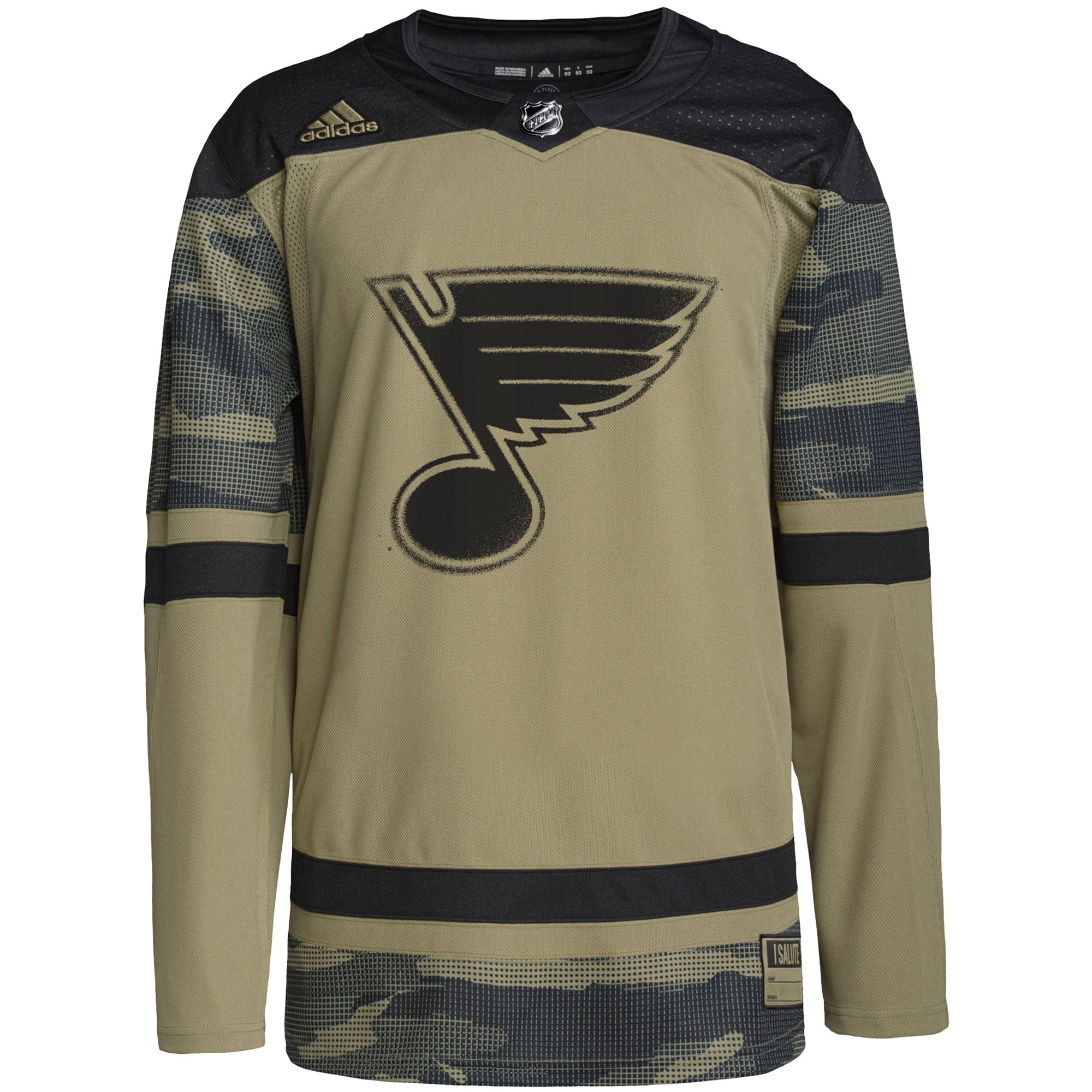 St. Louis Blues Military Appreciation Team Authentic Practice Jersey - Camo