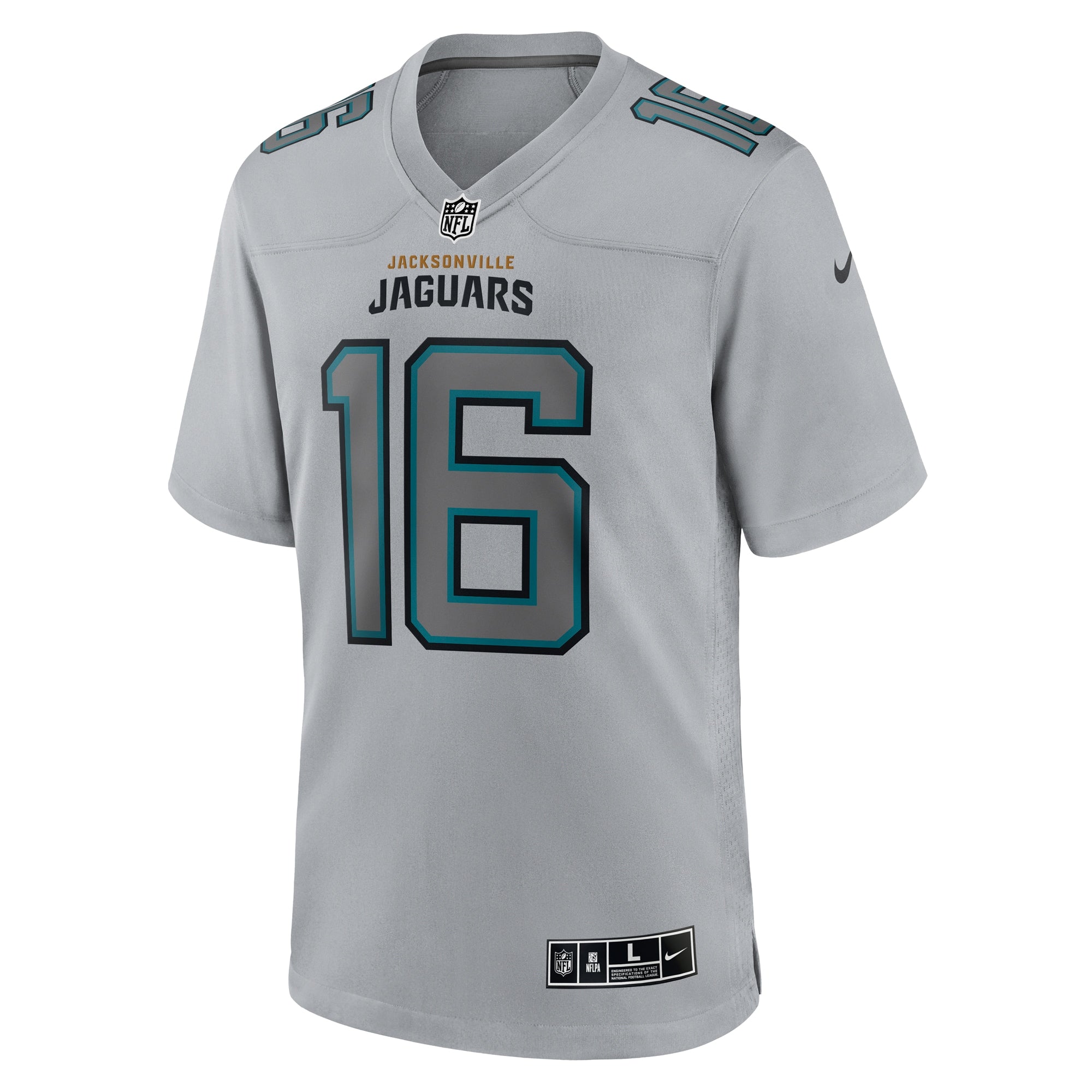 Trevor Lawrence Jacksonville Jaguars Atmosphere Fashion Game Jersey - Gray