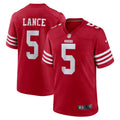 Trey Lance San Francisco 49ers Game Player Jersey - Scarlet
