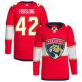 Gustav Forsling Florida Panthers Home Primegreen Authentic Pro Jersey - Red