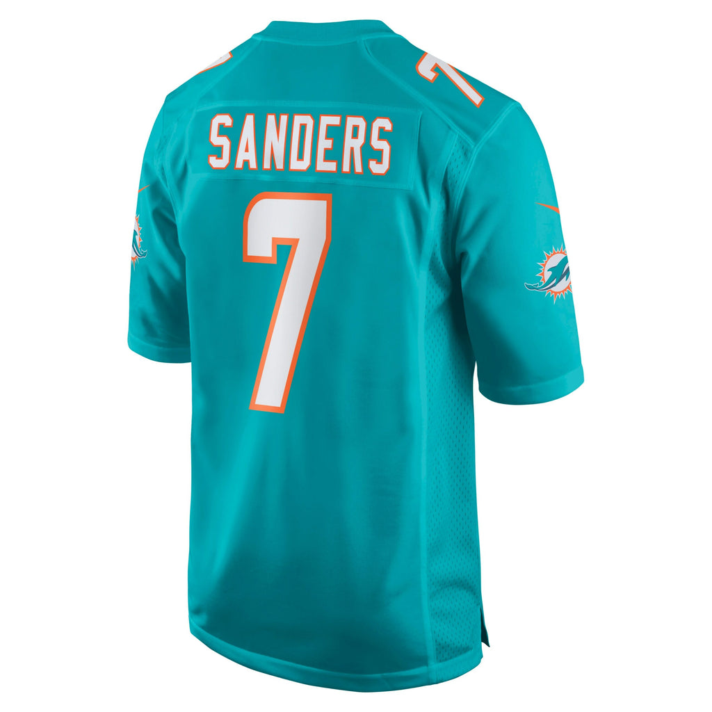 Jason Sanders Miami Dolphins Game Jersey - Aqua