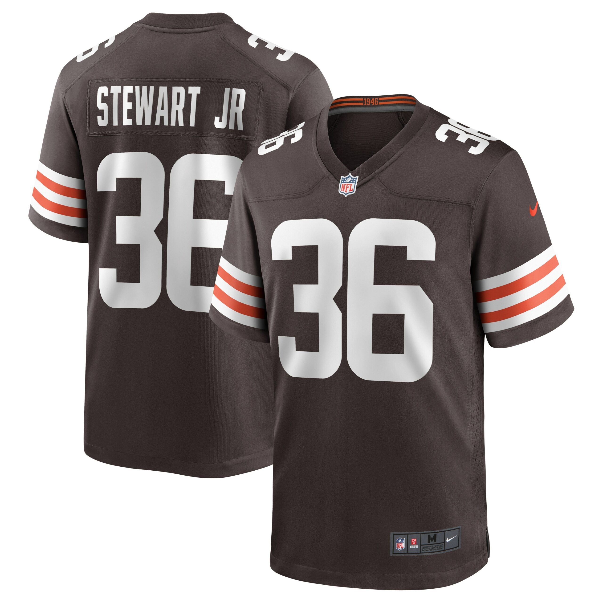 M.J. Stewart Jr. Cleveland Browns Game Jersey - Brown