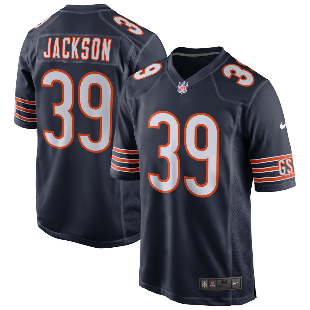 Eddie Jackson Chicago Bears Home Game Jersey - Navy