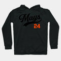 Willie Mays 24 Giants Baseball Hoodie