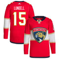 Anton Lundell Florida Panthers Home Primegreen Authentic Pro Jersey - Red