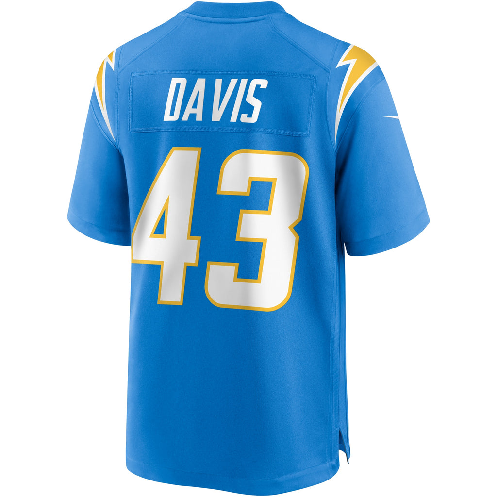 Michael Davis Los Angeles Chargers Game Jersey - Powder Blue