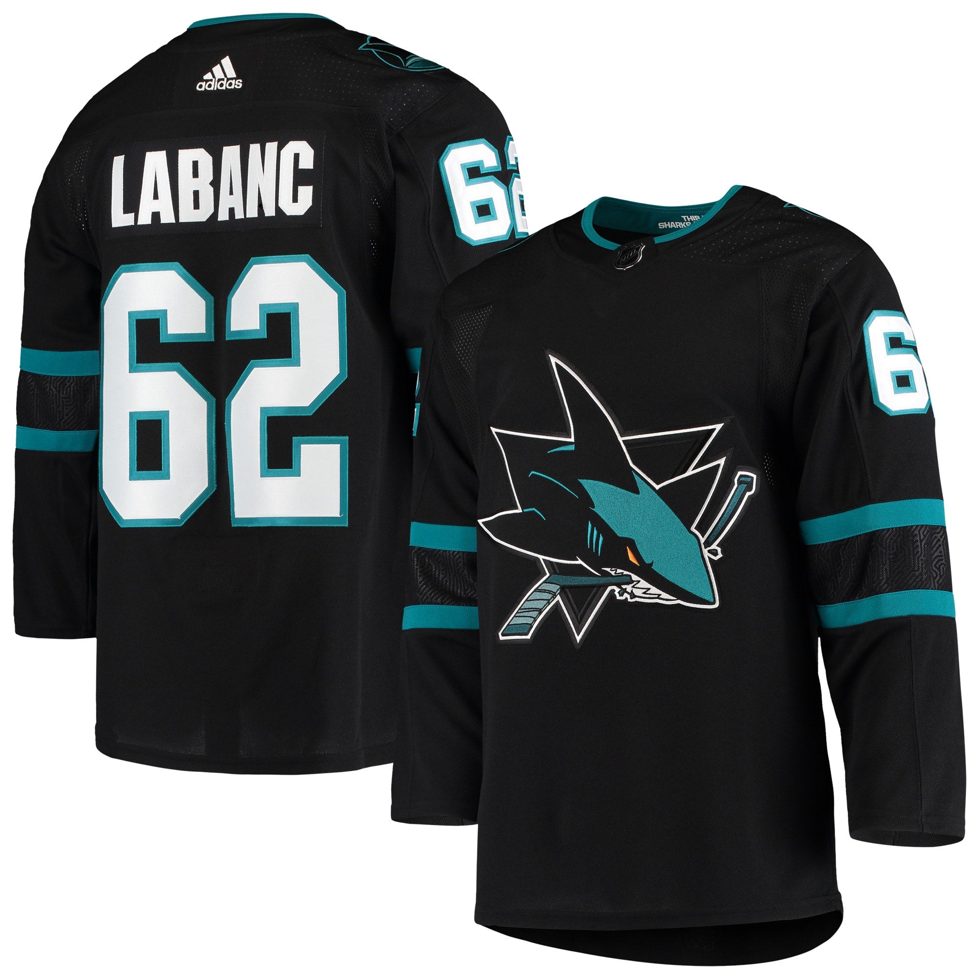 Kevin Labanc San Jose Sharks Alternate Authentic Jersey - Black