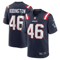 Tucker Addington New England Patriots Home Game Player Jersey - Navy