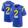 Russ Yeast Los Angeles Rams Home Game Jersey - Royal