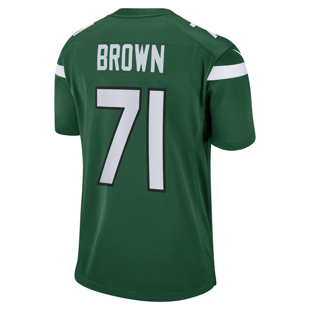 Duane Brown New York Jets Game Player Jersey - Gotham Green