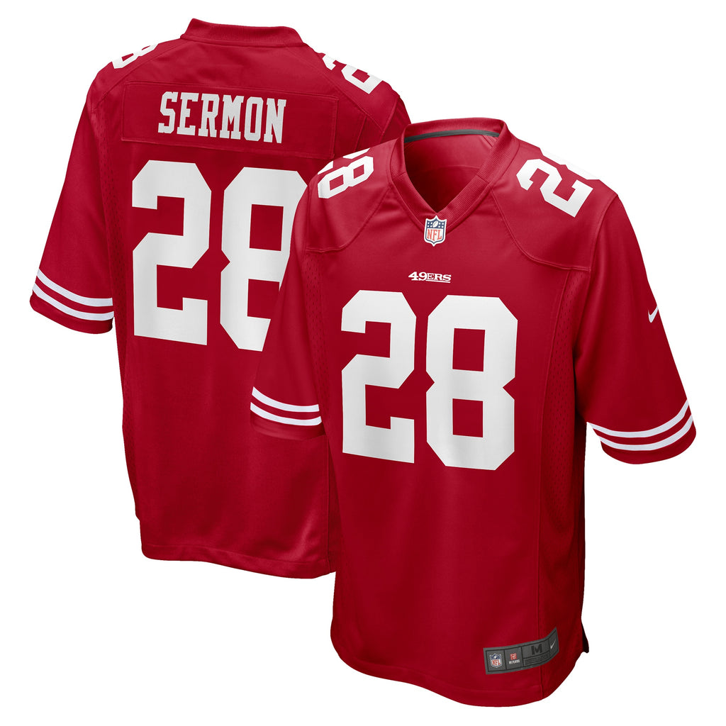 Trey Sermon San Francisco 49ers 2021 NFL Draft Pick Game Jersey - Scarlet