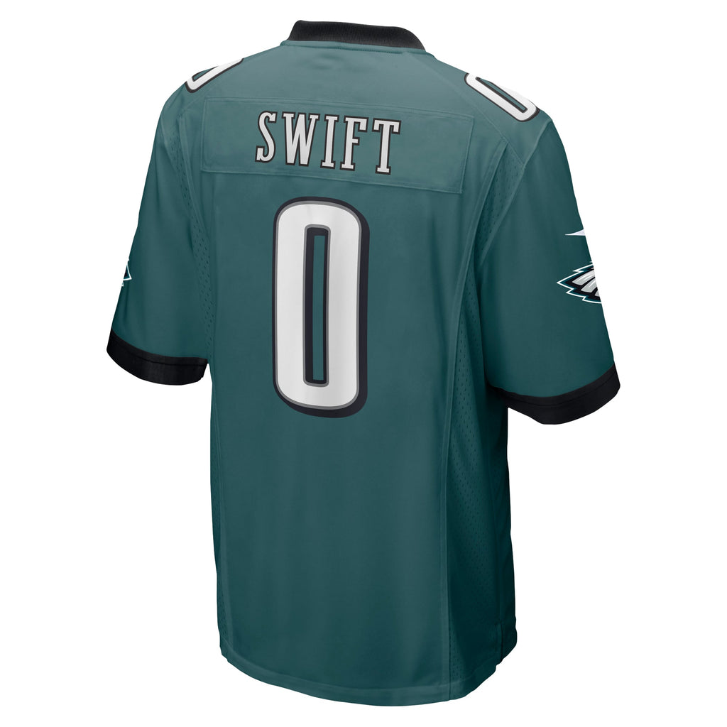 D'Andre Swift Philadelphia Eagles Game Player Jersey - Midnight Green