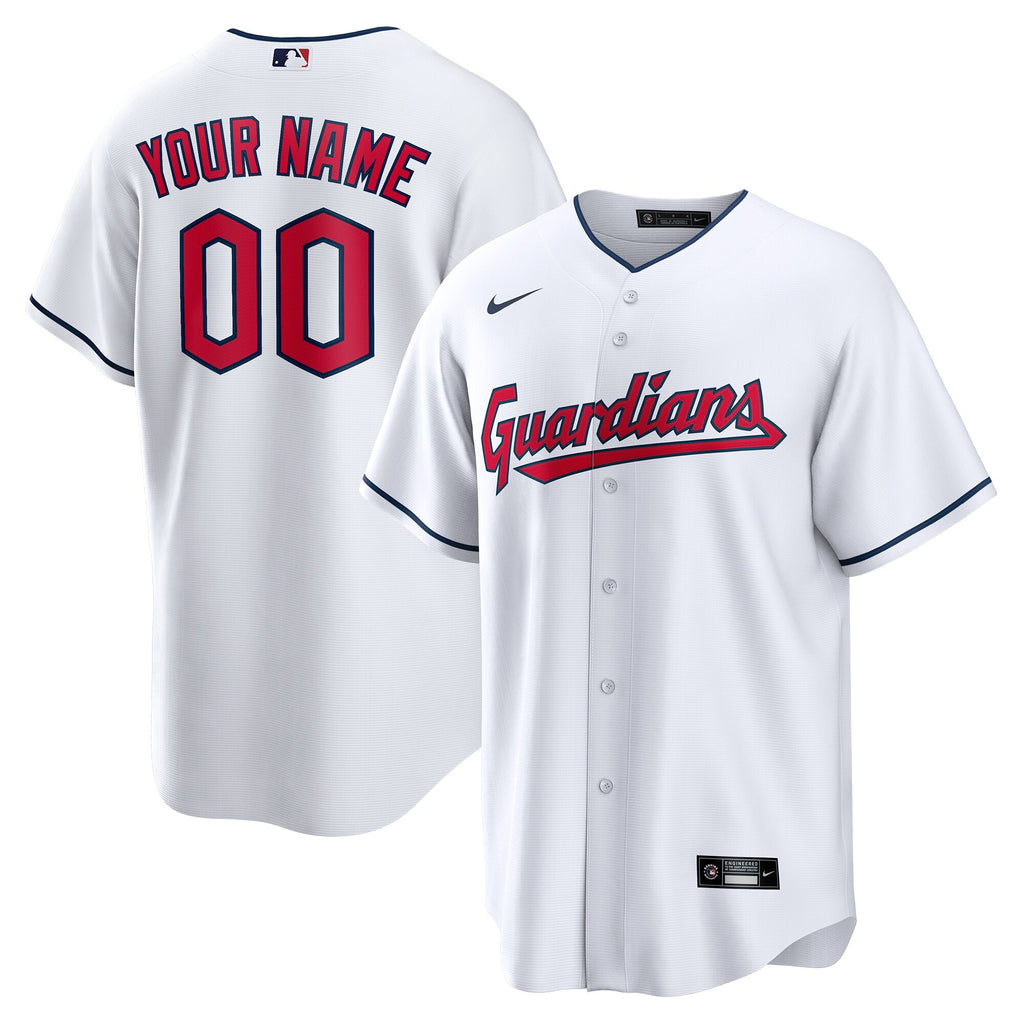 Cleveland Guardians Youth Replica Custom Jersey - White
