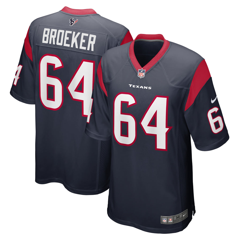Nick Broeker Houston Texans Team Game Jersey - ?Navy