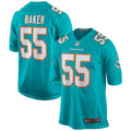 Jerome Baker Miami Dolphins Game Jersey - Aqua