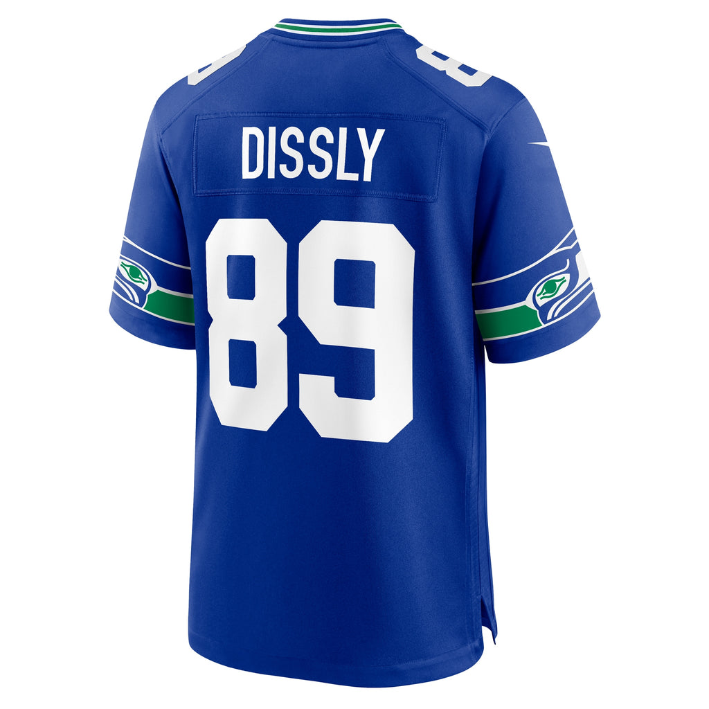 Will Dissly Seattle Seahawks Throwback Player Game Jersey - Royal