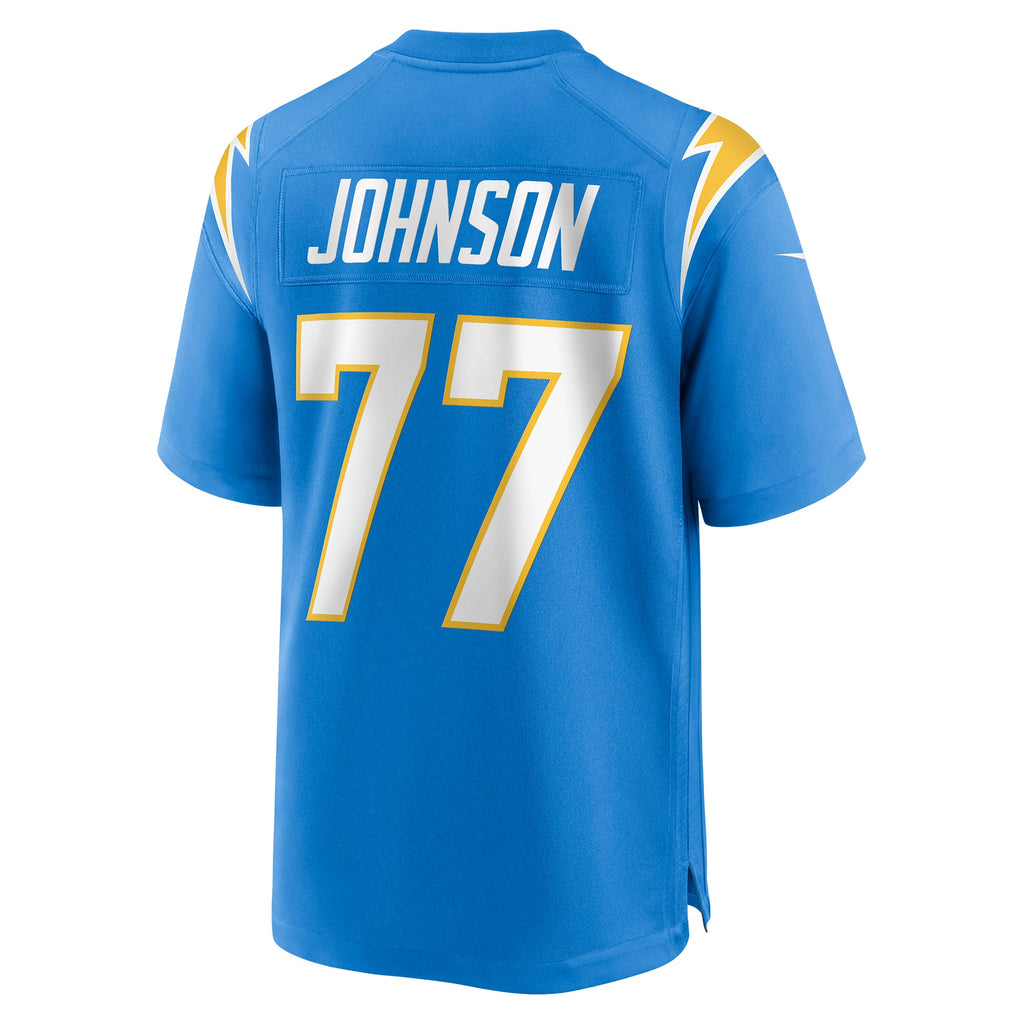 Zion Johnson Los Angeles Chargers Player Game Jersey - Powder Blue