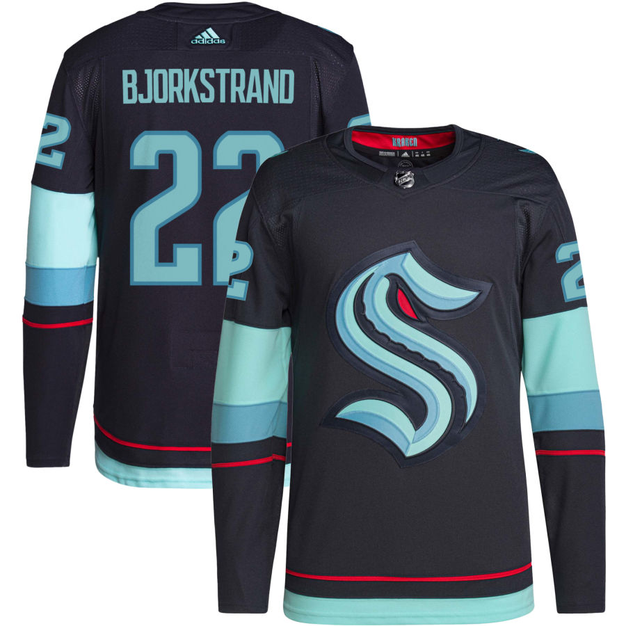 Oliver Bjorkstrand Seattle Kraken Home Authentic Primegreen Jersey - Navy