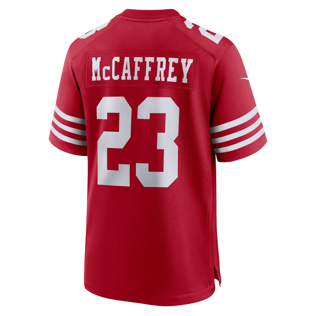 Christian McCaffrey San Francisco 49ers Game Player Jersey - Scarlet