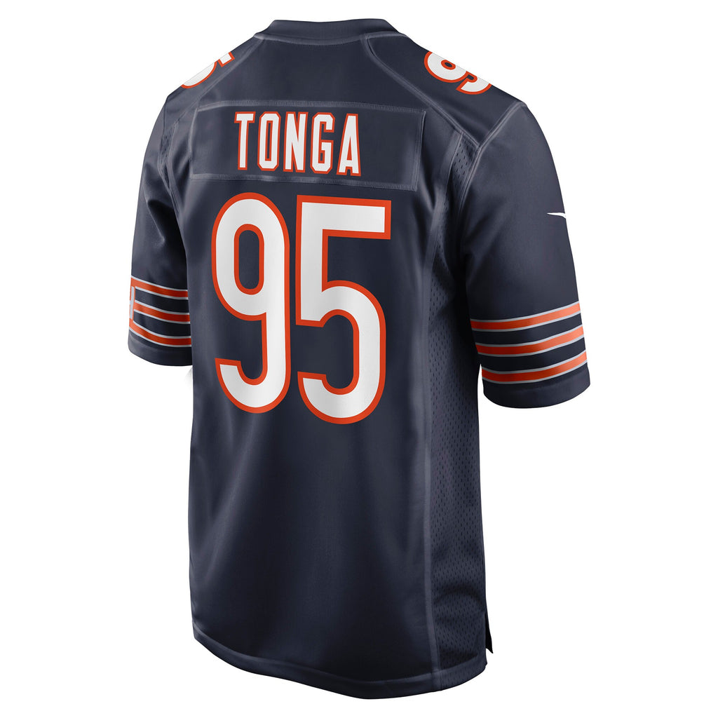 Khyiris Tonga Chicago Bears Game Jersey - Navy