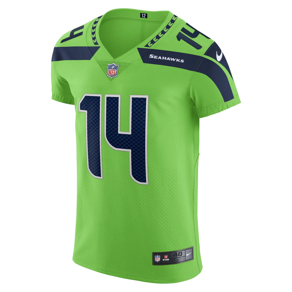 DK Metcalf Seattle Seahawks Alternate Vapor Elite Player Jersey - Neon Green