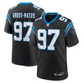 Yetur Gross-Matos Carolina Panthers Team Game Jersey - Black