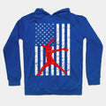 Softball Pitching American Flag Fastpitch Softball Pitcher Hoodie