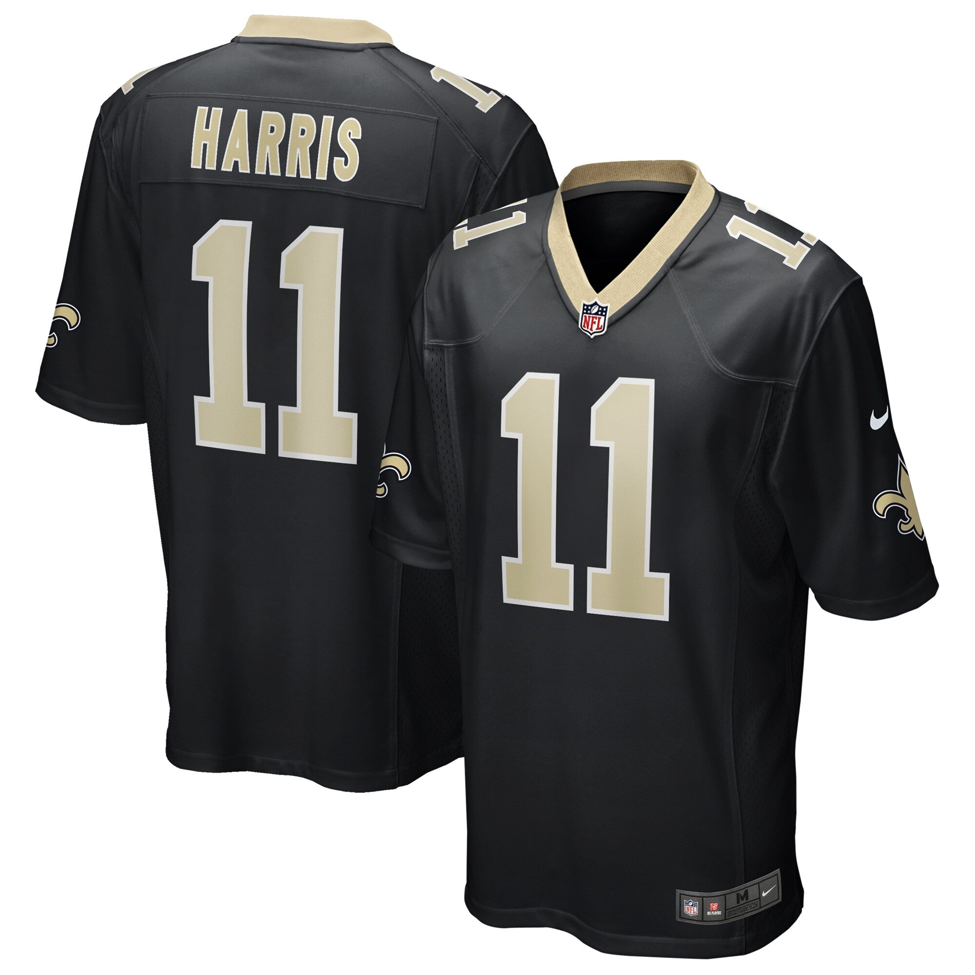 Deonte Harris New Orleans Saints Game Jersey - Black