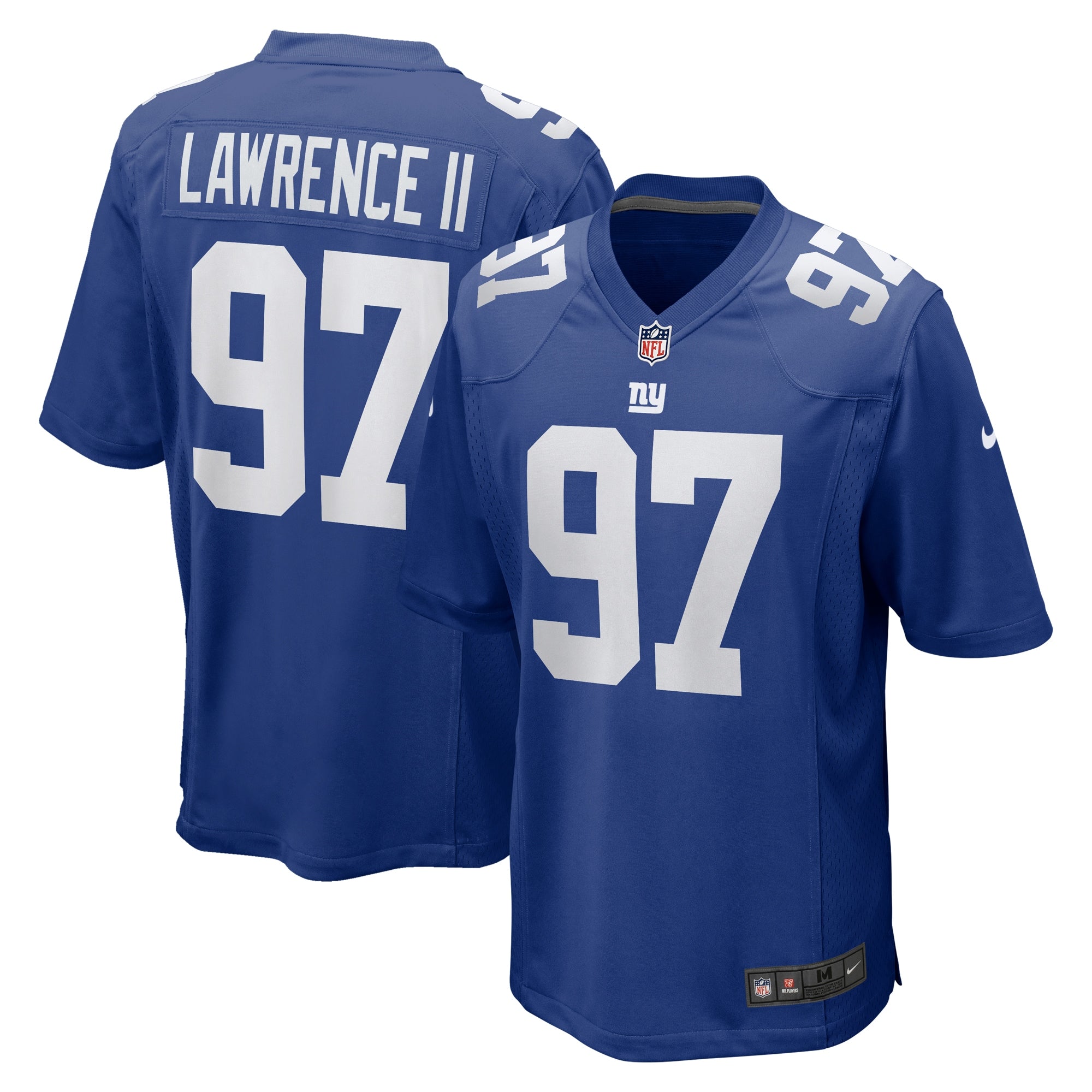 Dexter Lawrence II New York Giants Team Game Player Jersey - Royal
