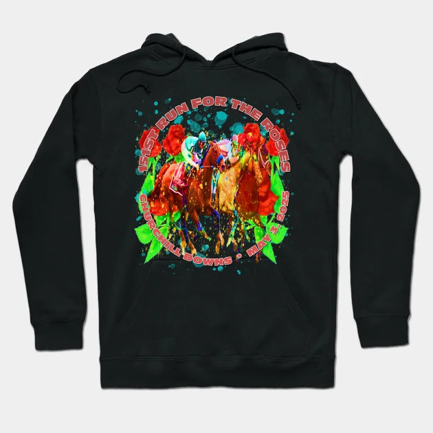 151St Run For The Roses 2025 Horse Racing Design Hoodie