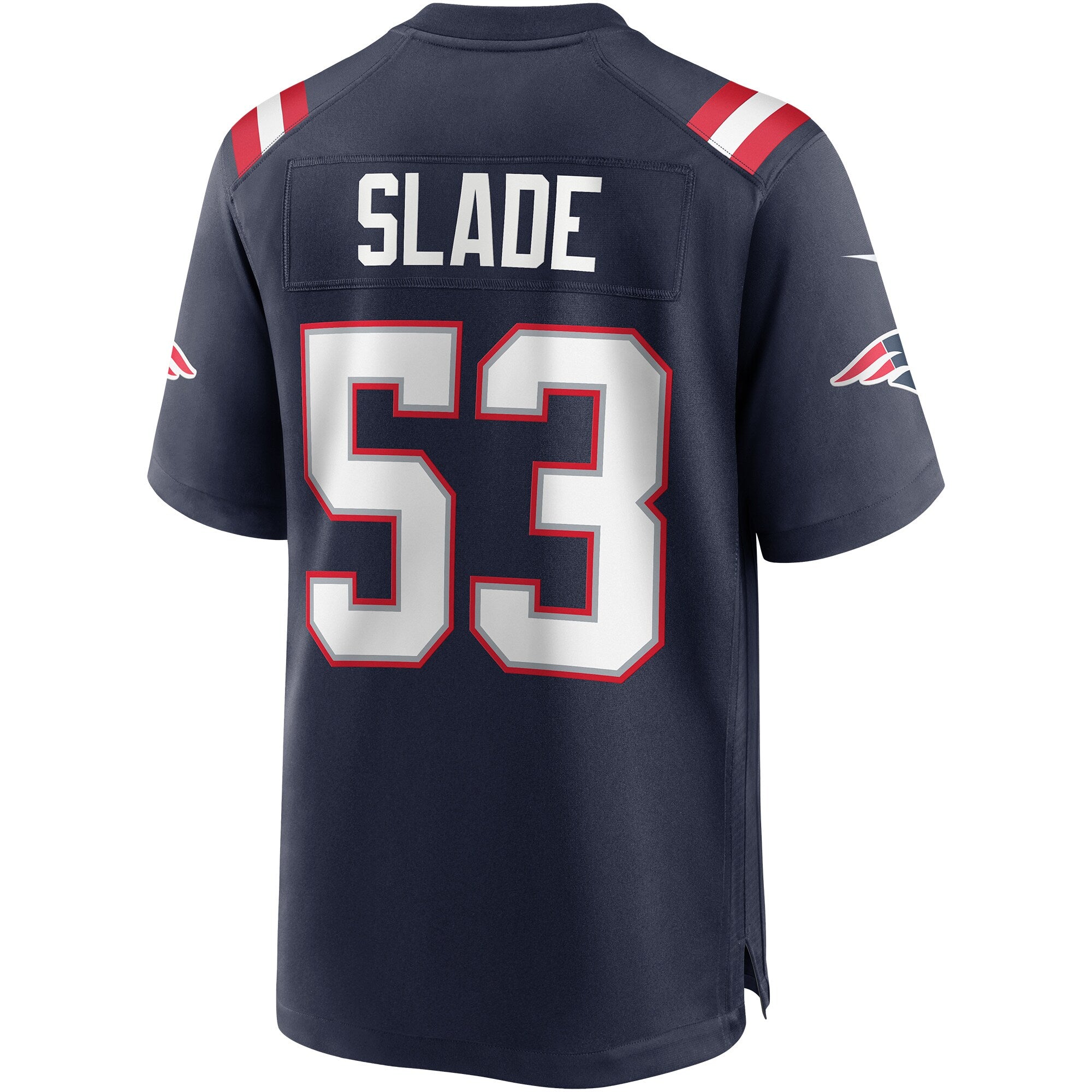 Chris Slade New England Patriots Game Retired Player Jersey - Navy