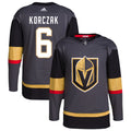 Kaedan Korczak Vegas Golden Knights Alternate Authentic Pro Jersey - Gray