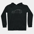Ford Bronco Sport - Profile Stencil, White Hoodie