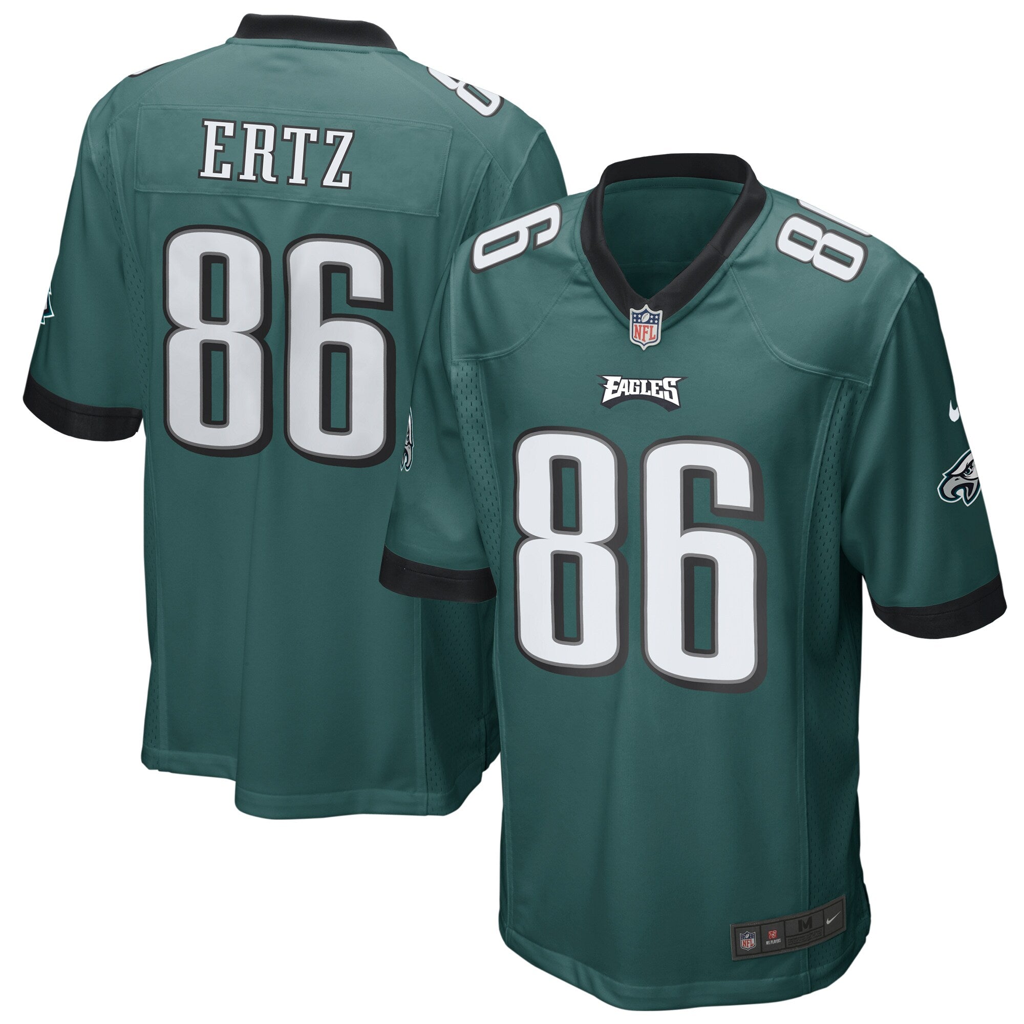 Zach Ertz Philadelphia Eagles Game Jersey - Midnight Green