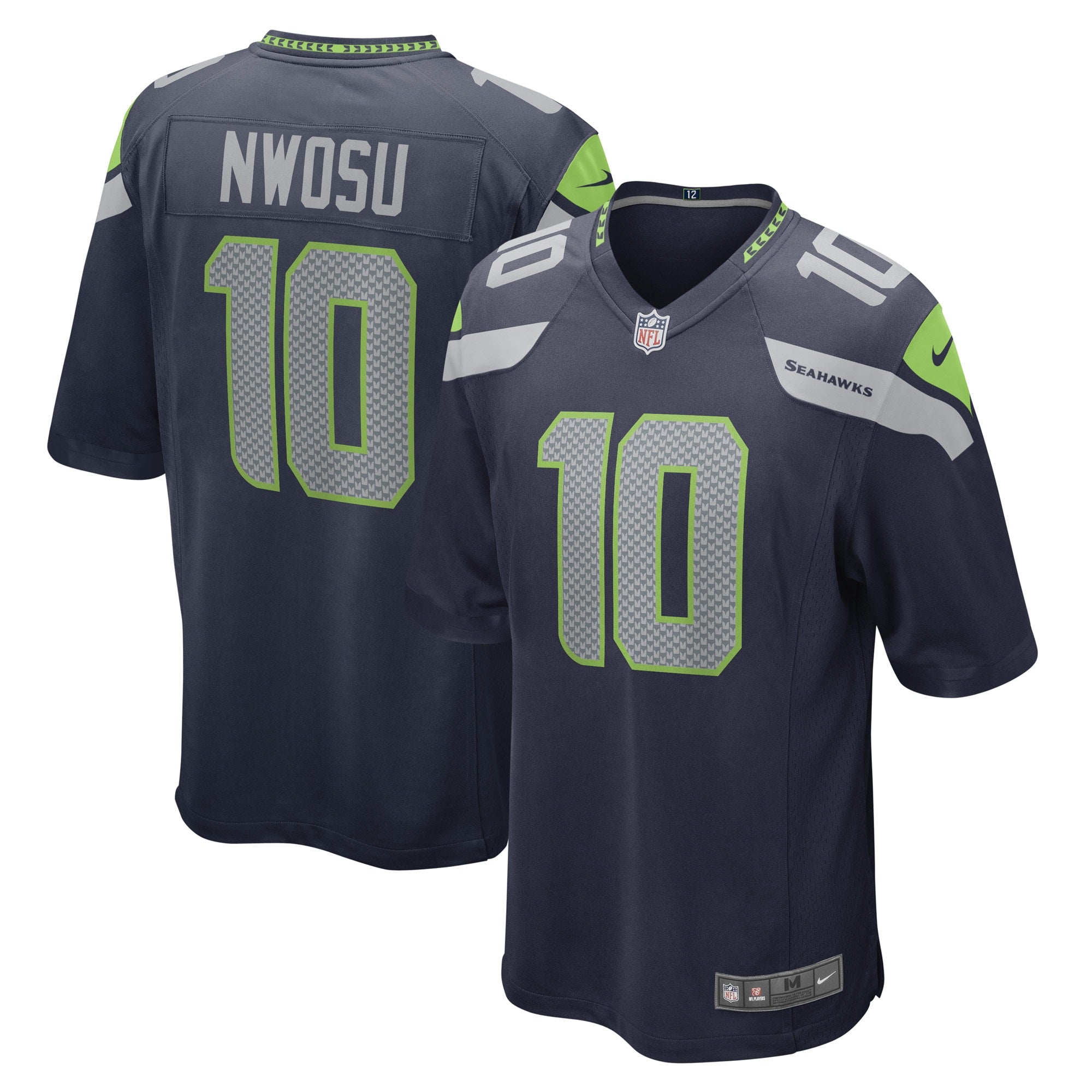 Uchenna Nwosu Seattle Seahawks Game Player Jersey - College Navy