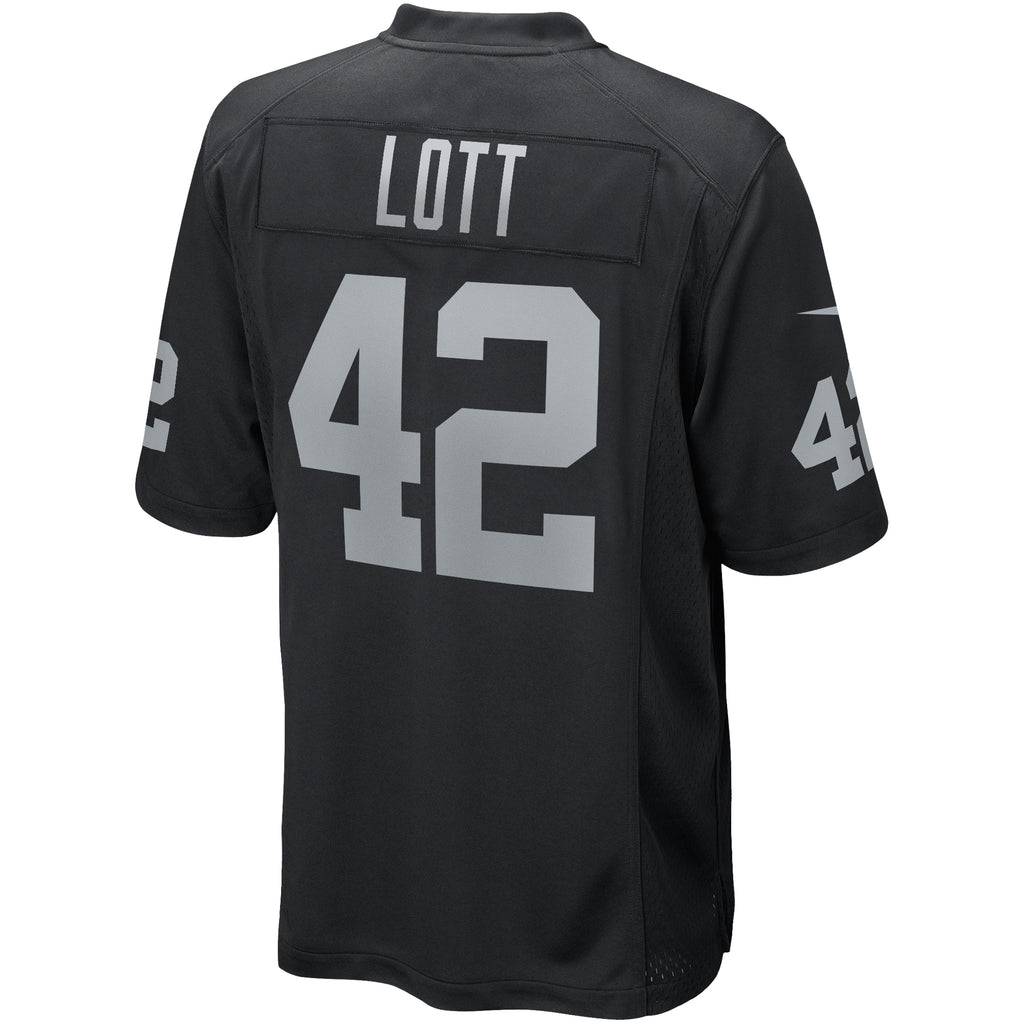 Ronnie Lott Las Vegas Raiders Game Retired Player Jersey - Black