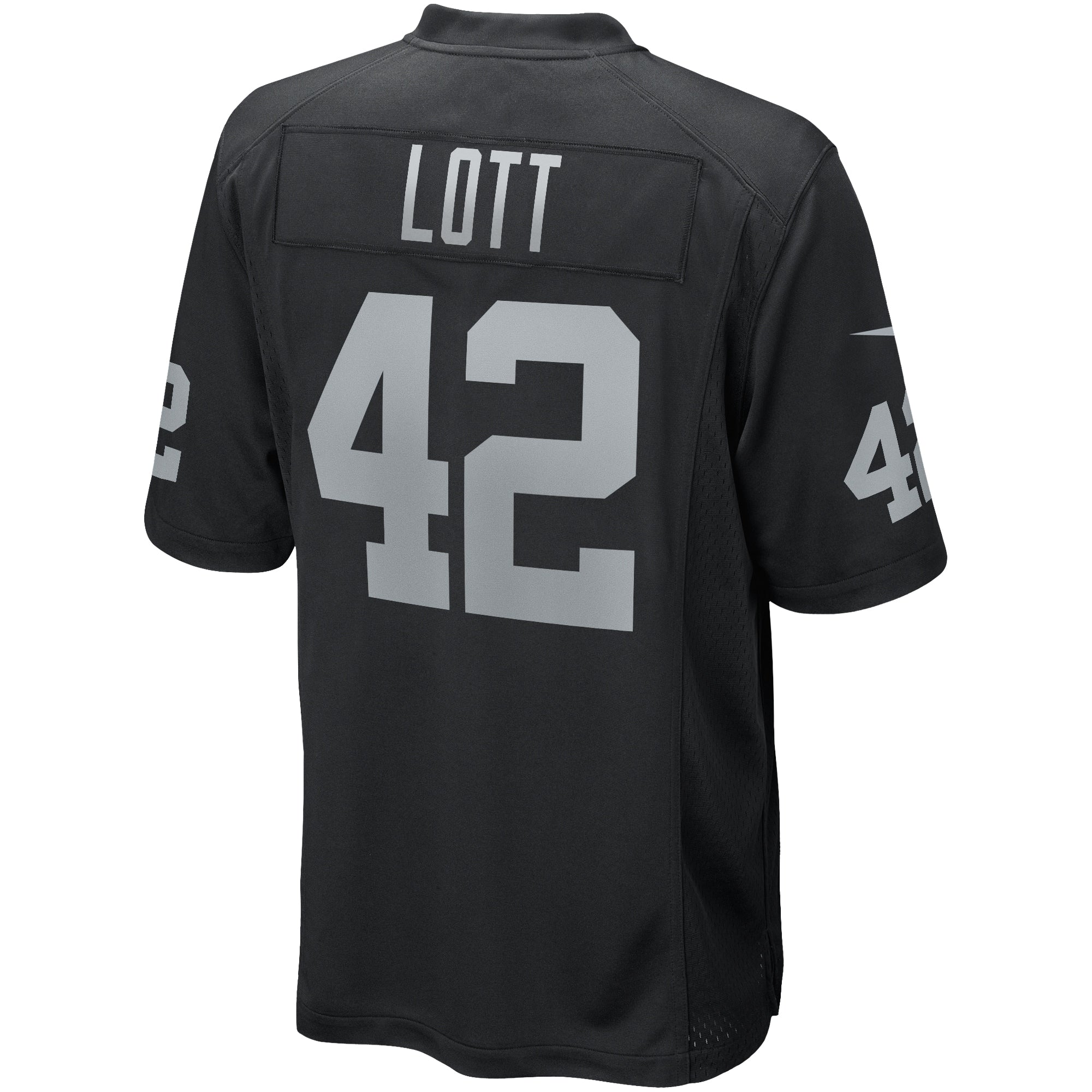Ronnie Lott Las Vegas Raiders Game Retired Player Jersey - Black