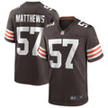 Clay Matthews Cleveland Browns Game Retired Player Jersey - Brown