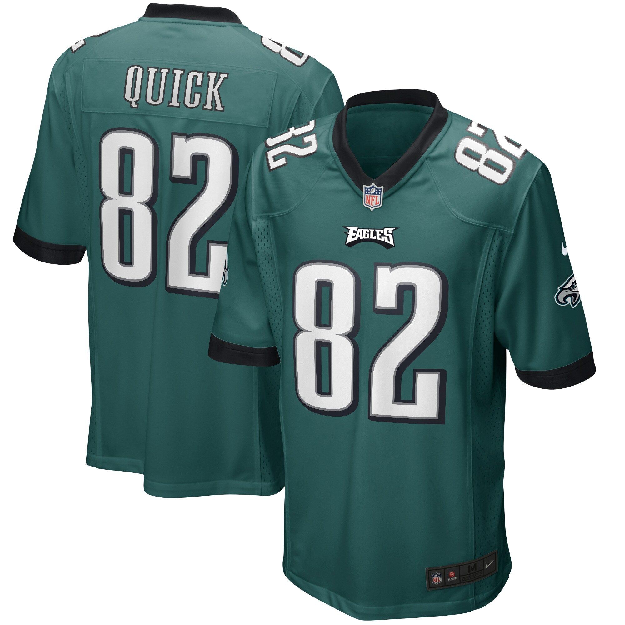 Mike Quick Philadelphia Eagles Game Retired Player Jersey - Midnight Green